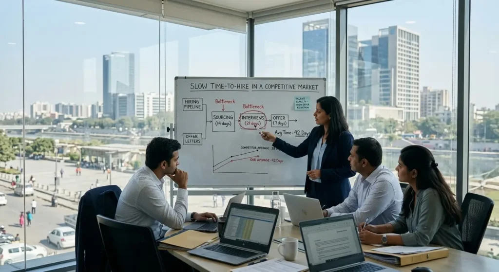 Slow Time-to-Hire in a Competitive Market